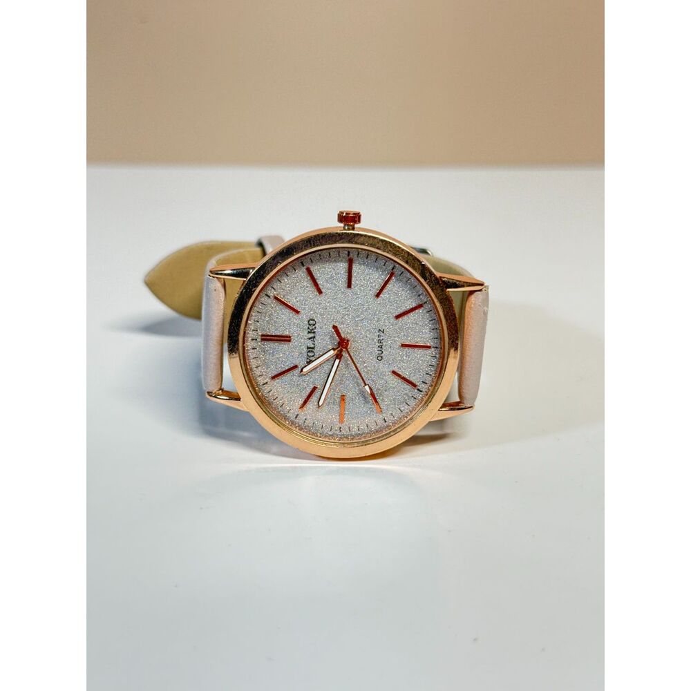 Yolako Women's Rose Gold Glitter Dial Quartz Watch